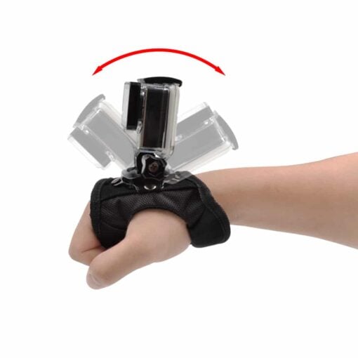 360 Degree Glove Wrist Strap Mount for GoPro SJCAM Action Sports Camera 2