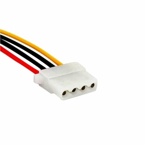 15 Pin SATA Male to Molex IDE 4 Pin Female Power Adapter Cable – Pack of 2 3