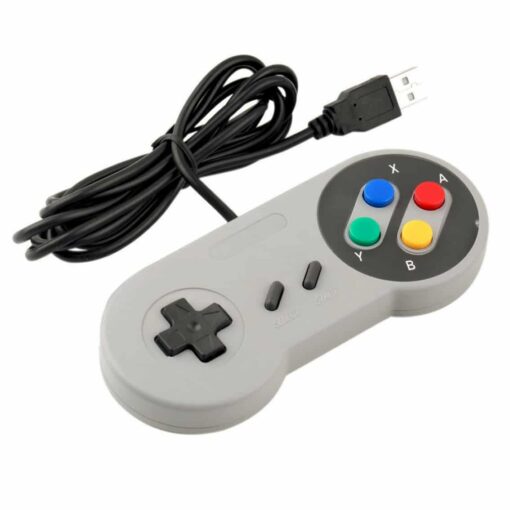 Super Nintendo Style USB SNES Retro Game Controller – Pack of 2 3