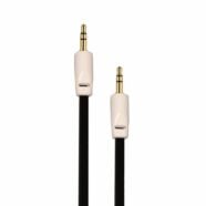 Black Auxiliary 3.5mm Jack to Jack Male Cable – Pack of 5 2