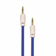 Dark Blue Auxiliary 3.5mm Jack to Jack Male Cable – Pack of 5