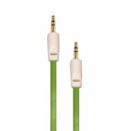 Green Auxiliary 3.5mm Jack to Jack Male Cable – Pack of 5