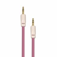 Light Pink Auxiliary 3.5mm Jack to Jack Male Cable – Pack of 5