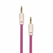 Pink Auxiliary 3.5mm Jack to Jack Male Cable – Pack of 5