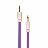 Purple Auxiliary 3.5mm Jack to Jack Male Cable – Pack of 5
