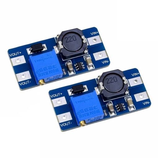 MT3608 Step-Up Adjustable DC-DC Switching Power Module Boost Converter - Pack of 2