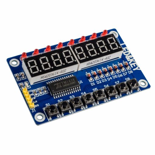 TM1638 8-Bit Digital LED Tube with 8 Push Buttons LED Display Module for Arduino 2