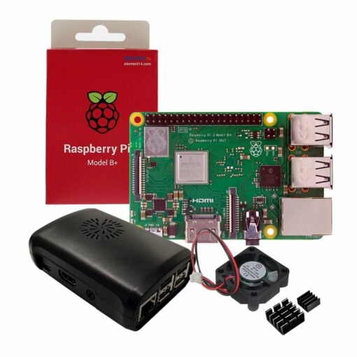 Raspberry Pi 3 Model B+ with Case, Cooling Fan and Heat sinks