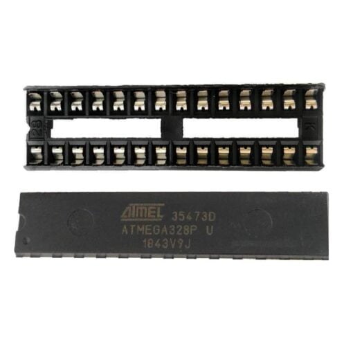ATMEGA328 MCU + 16MHZ Crystal + 22pF Capacitors + IC Socket Kit 4