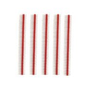 2.54mm Pitch 40 Way Red Male to Male Pin Header – Pack of 5 2