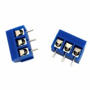 3 Pin 5mm Blue Terminal Block Screw Connector – Pack of 10 2