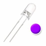 5MM Purple Water Clear Lens LED Diode – Pack of 50 2