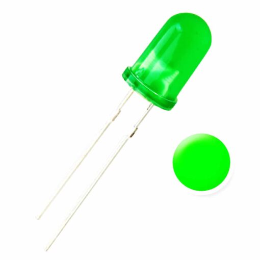 5MM Green Diffused Lens LED Diode – Pack of 50 2