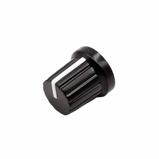 WH148 AG2 Potentiometer Black White Spline 15mm Plastic Knob – Pack of 10 3
