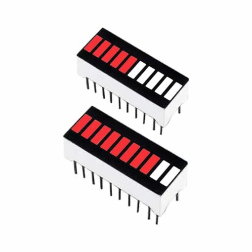 10 Segment Red DIP20 Digital LED Bar Display – Pack of 2 2