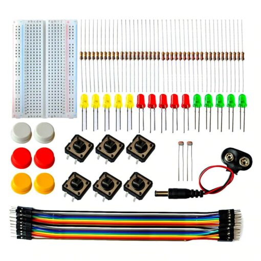 Electronics Component Kit with Breadboard – UNO R3 Compatible