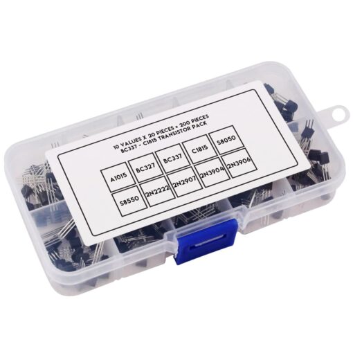 Transistor Pack in Storage Case – 10 Values – Pack of 200 4