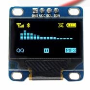 0.96 Inch Yellow and Blue OLED Serial Display Module – 128 x 64