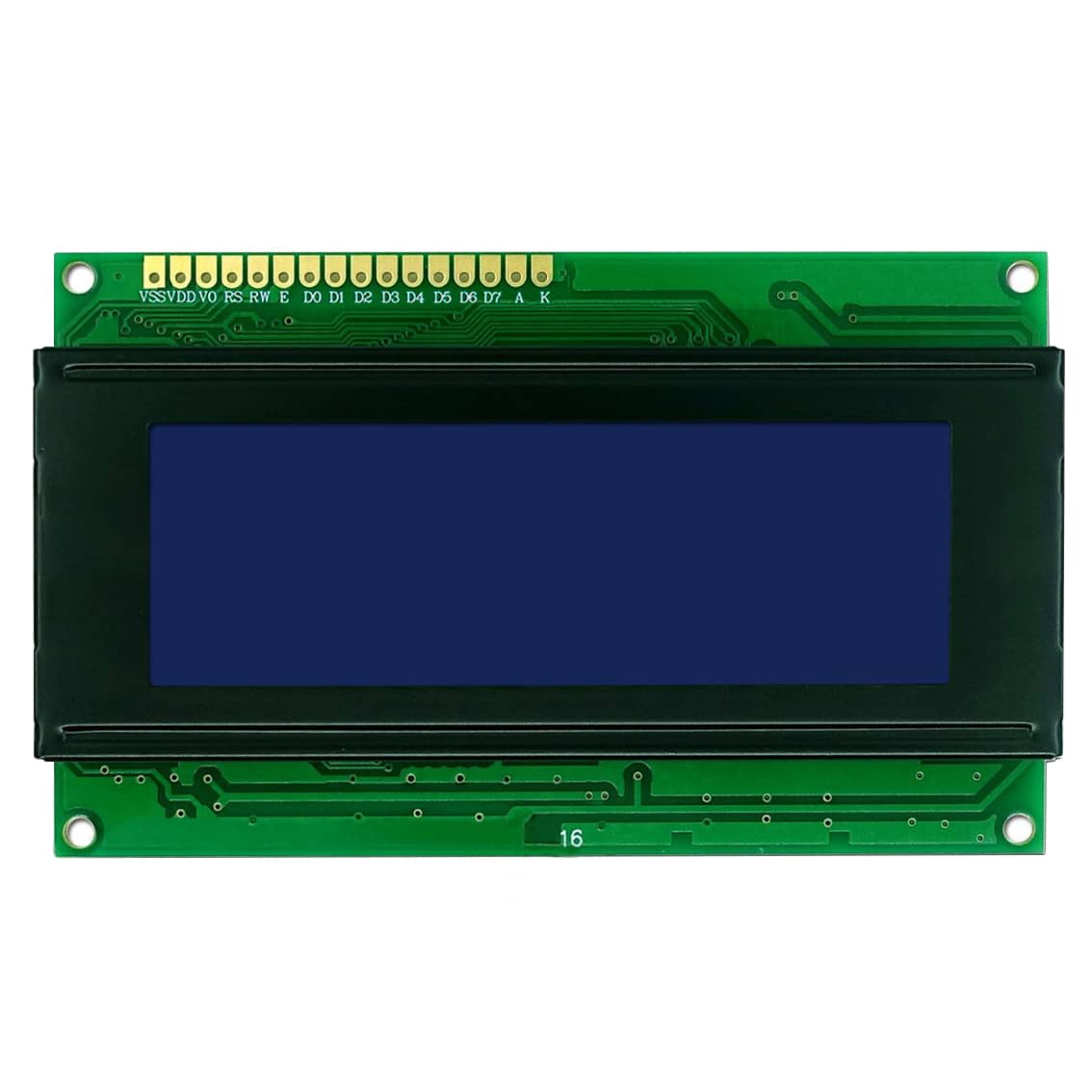 20x4 Character LCD Display Module with LED Backlight White on Blue