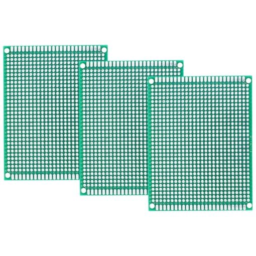 806 Point Solderable PCB Prototype Breadboard 7cm x 9cm – Pack of 3