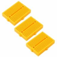 SYB-170 Yellow Mini Solderless Prototype Breadboard with 170 Tie Points – Pack of 3 2