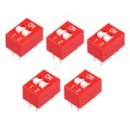 2 Position DIP Switch – Pack of 5