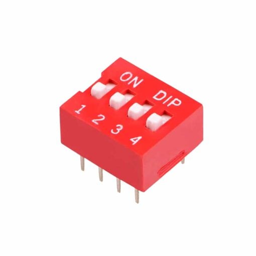 4 Position DIP Switch – Pack of 5 3