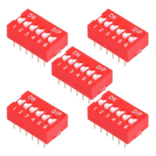 6 Position DIP Switch – Pack of 5 2
