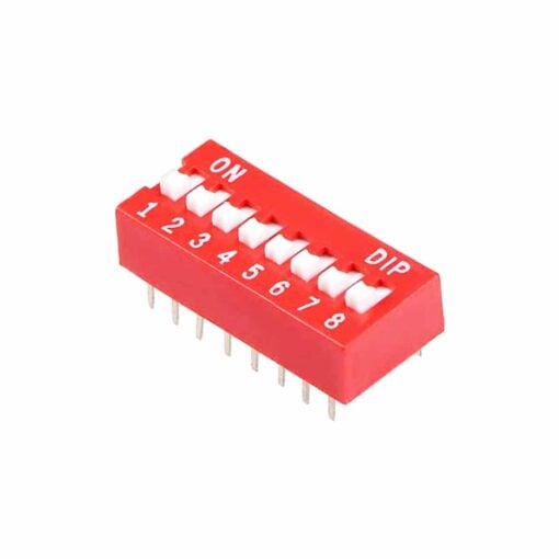 8 Position DIP Switch – Pack of 5 2