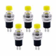Yellow Push Button Switch PBS-110 – Pack of 5