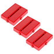 SYB-170 Red Mini Solderless Prototype Breadboard with 170 Tie Points – Pack of 3 2