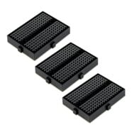SYB-170 Black Mini Solderless Prototype Breadboard with 170 Tie Points – Pack of 3 2
