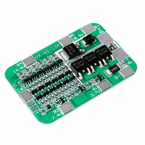 6S 18650 Lithium Battery Protection BMS Board – 22.2V 12A