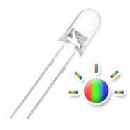 5MM RGB Flashing Water Clear Lens LED Diode – Pack of 25 2