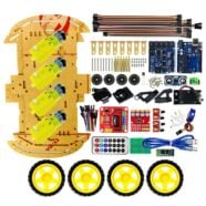 Obstacle Avoiding Bluetooth Controlled DIY 4WD Robot Kit