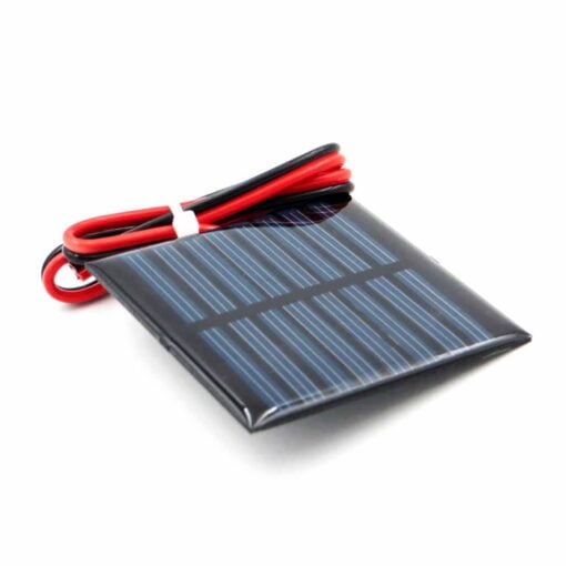 4V 60mA Solar Panel with Cable – 55mm x 55mm 3
