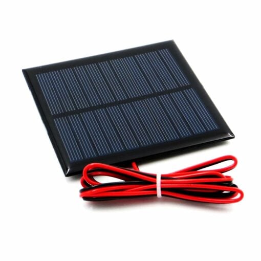 5.5V 180mA Solar Panel with Cable – 95mm x 95mm
