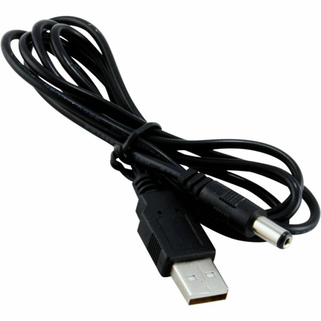 USB to DC 5.5MM x 2.1MM Socket Plug Cable - Phipps Electronics