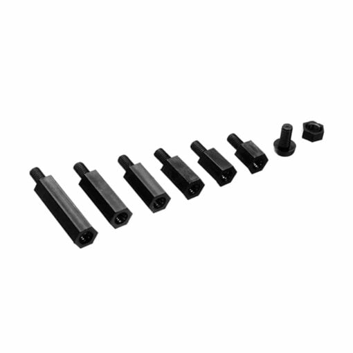 M3 Nylon Black Screw, Nut and Standoff Kit With Case – 180 Pieces 3