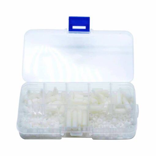 M3 Nylon White Screw, Nut and Standoff Kit With Case – 180 Pieces 2