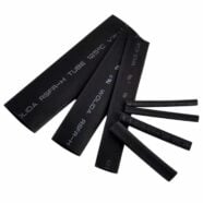 127 Piece Black Heat Shrink Tube Pack – Assorted Sizes