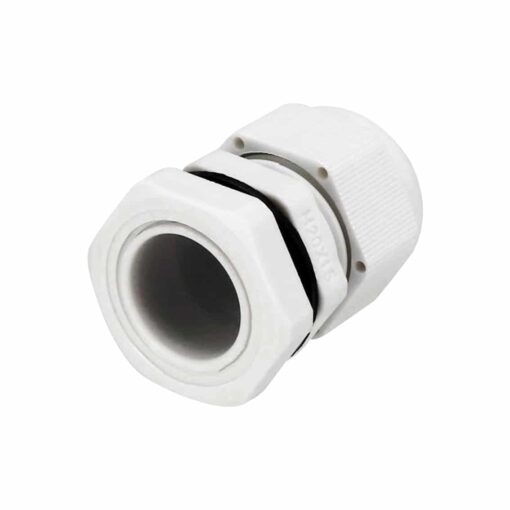 M20 Waterproof White Nylon Cable Gland – Pack of 5 3