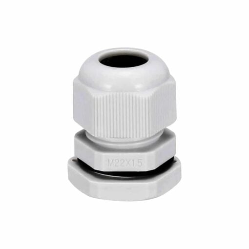 M22 Waterproof White Nylon Cable Gland – Pack of 5 2