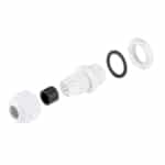 PHI1062679 – M30 Waterproof White Nylon Cable Gland – Pack of 5 02