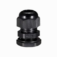 M18 Waterproof Black Nylon Cable Gland – Pack of 5