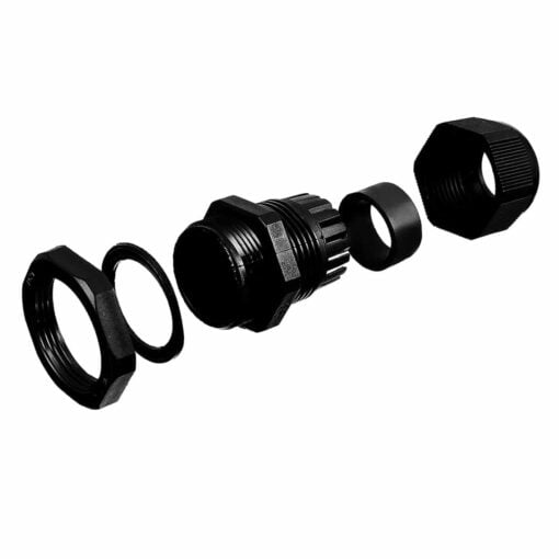 PHI1062689 – M25 Waterproof Black Nylon Cable Gland – Pack of 5 03