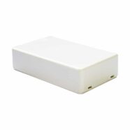 White ABS Electronics Snap Close Enclosure Box – 85 x 50 x 21mm – Pack of 2