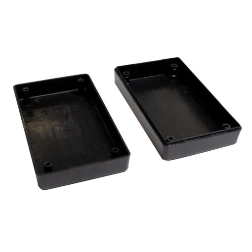 Black ABS Electronics Screw Close Enclosure Box – 100 x 60 x 30mm – Pack of 2 3