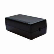 Black ABS Electronics Snap Close Enclosure Box with Vents – 108 x 56 x 40mm – Pack of 2
