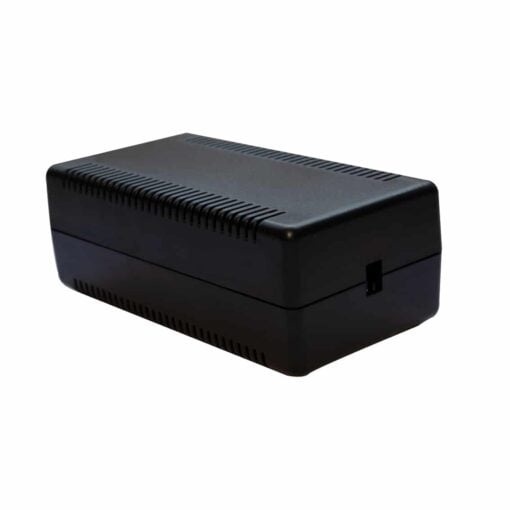 Black ABS Electronics Snap Close Enclosure Box with Vents – 108 x 56 x 40mm – Pack of 2 2